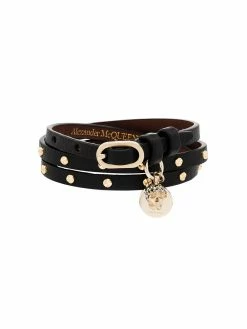Alexander McQueen skull stud wraparound bracelet