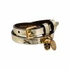 Alexander McQueen wrapped skull bracelet