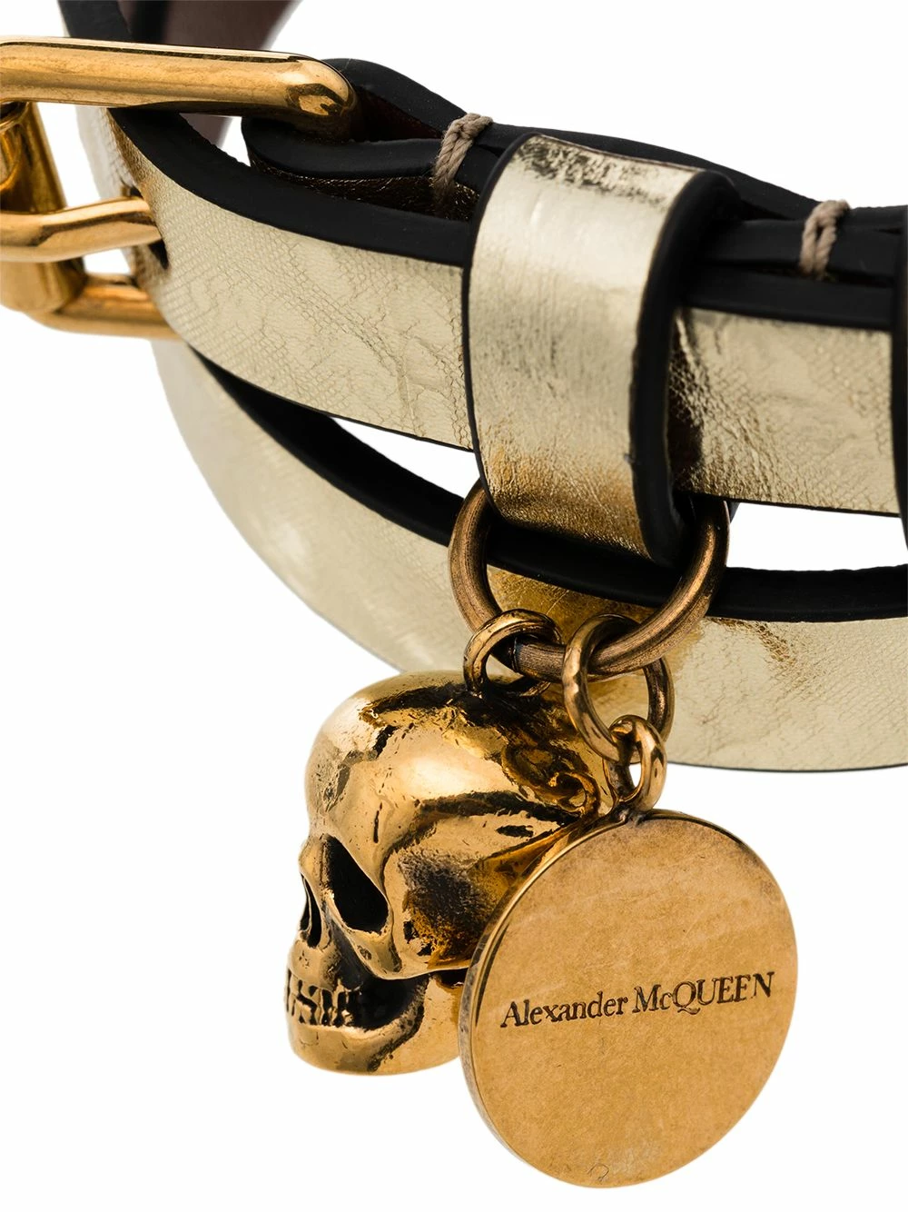 Alexander McQueen Wrapped skull bracelet 3 Alexander McQueen wrapped skull bracelet