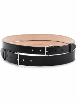 Alexander McQueen double buckle belt