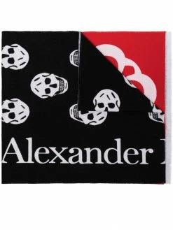 Alexander McQueen logo-print scarf