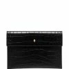 Alexander McQueen croc effect envelope clutch bag