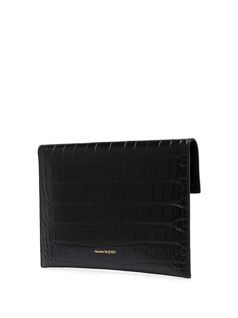 Alexander McQueen Croc effect envelope clutch bag 3 Alexander McQueen croc effect envelope clutch bag