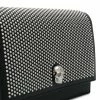 Alexander McQueen black skull studded leather mini bag