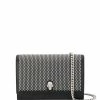 Alexander McQueen black skull studded leather mini bag