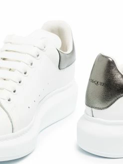 Alexander McQueen Oversized metallic leather sneakers