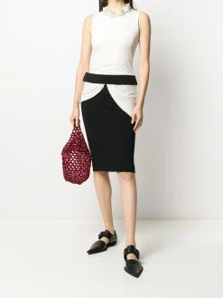 Alexander McQueen draped-detail fitted dress