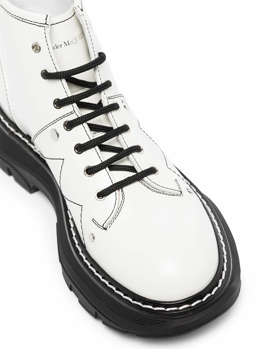Alexander McQueen Tread lace up leather boots 2 Alexander McQueen Tread lace-up leather boots