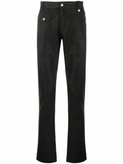 Alexander McQueen logo patch denim jeans