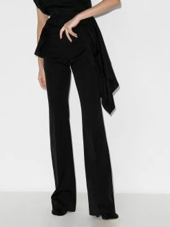 Alexander McQueen high-waisted wool trousers