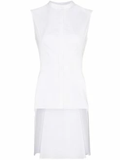 Alexander McQueen asymmetric sleeveless blouse