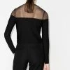 Alexander McQueen sheer-panelled fine-knit cardigan