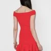 Alexander McQueen off-the-shoulder ruffle trim cocktail dress