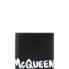 Alexander McQueen paint-effect logo wallet