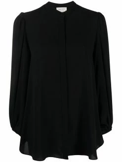Alexander McQueen draped sleeves buttoned blouse