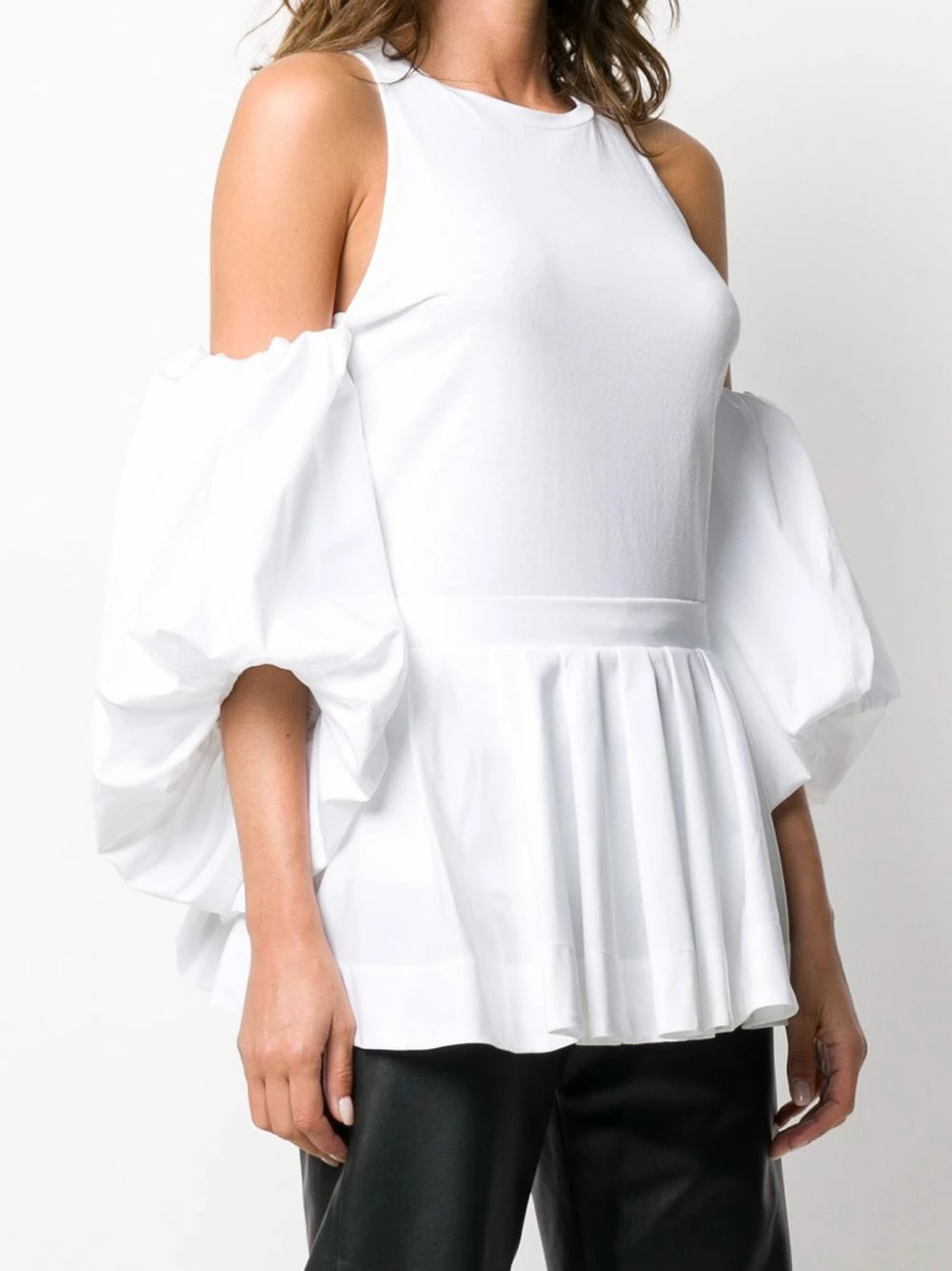 Alexander McQueen Puff sleeve blouse 3 Alexander McQueen puff-sleeve blouse