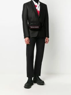 Alexander McQueen logo stripe belt bag