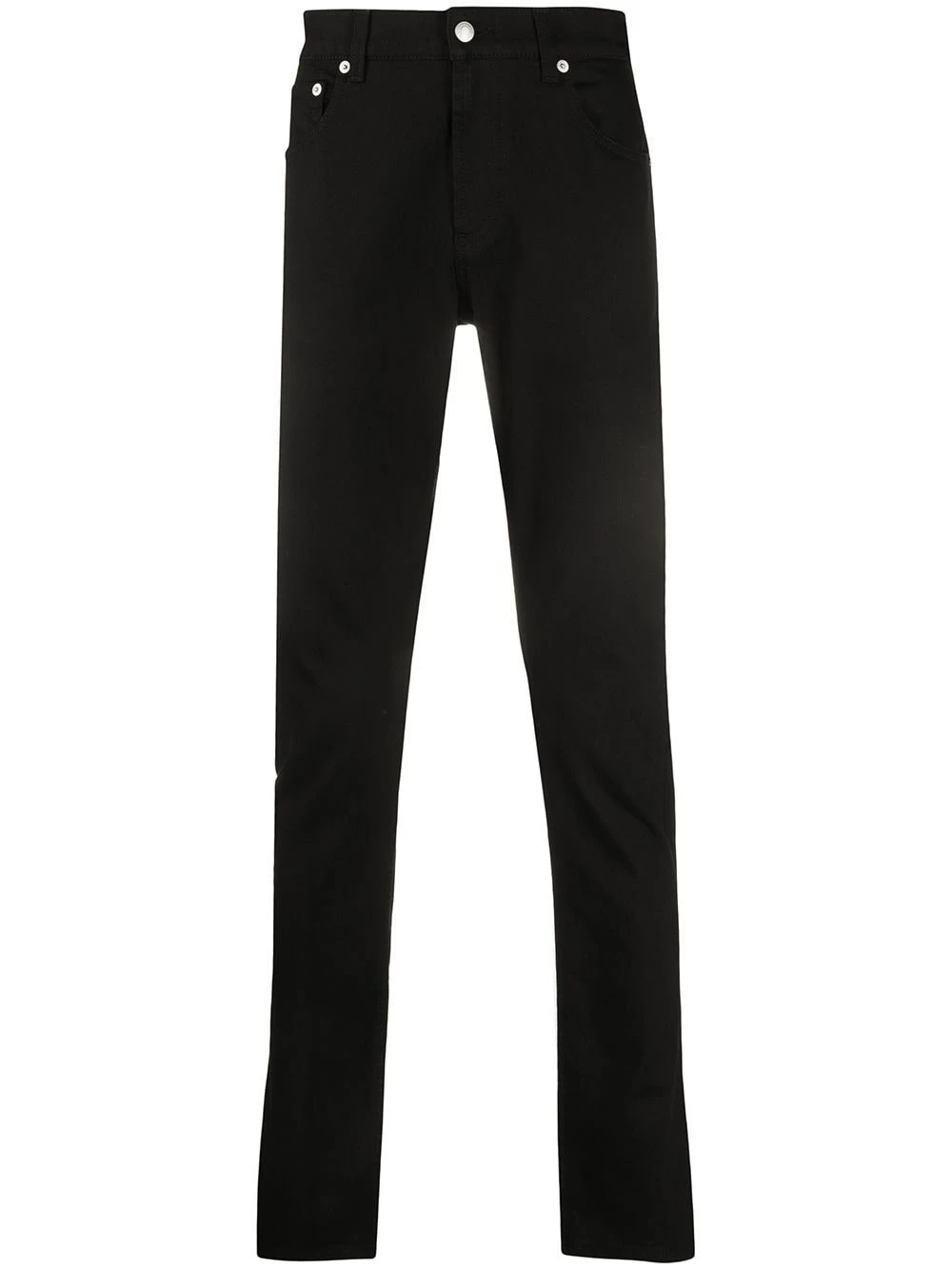 Alexander McQueen Embroidered logo slim fit jeans 1 Alexander McQueen embroidered logo slim-fit jeans