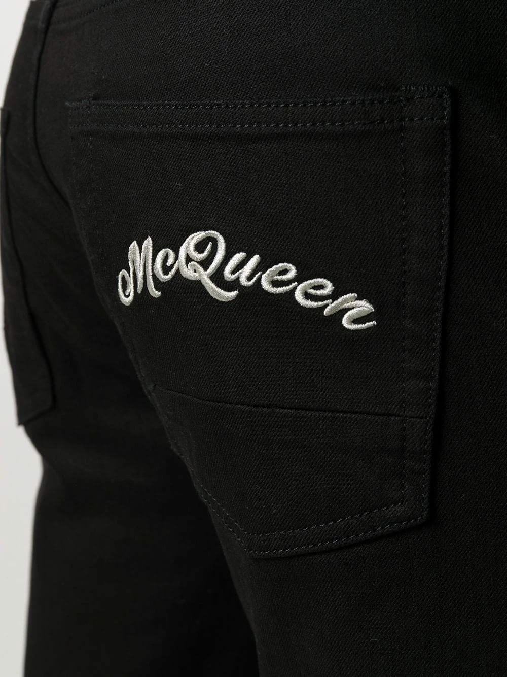 Alexander McQueen Embroidered logo slim fit jeans 5 Alexander McQueen embroidered logo slim-fit jeans