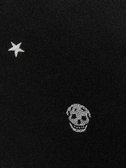 Alexander McQueen skull-embroidered tie