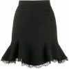 Alexander McQueen lace-trim ruffled skirt