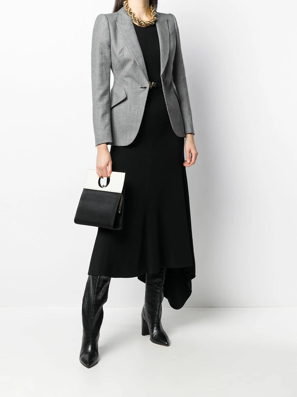 Alexander McQueen Prince of Wales fitted blazer 2 Alexander McQueen Prince of Wales fitted blazer