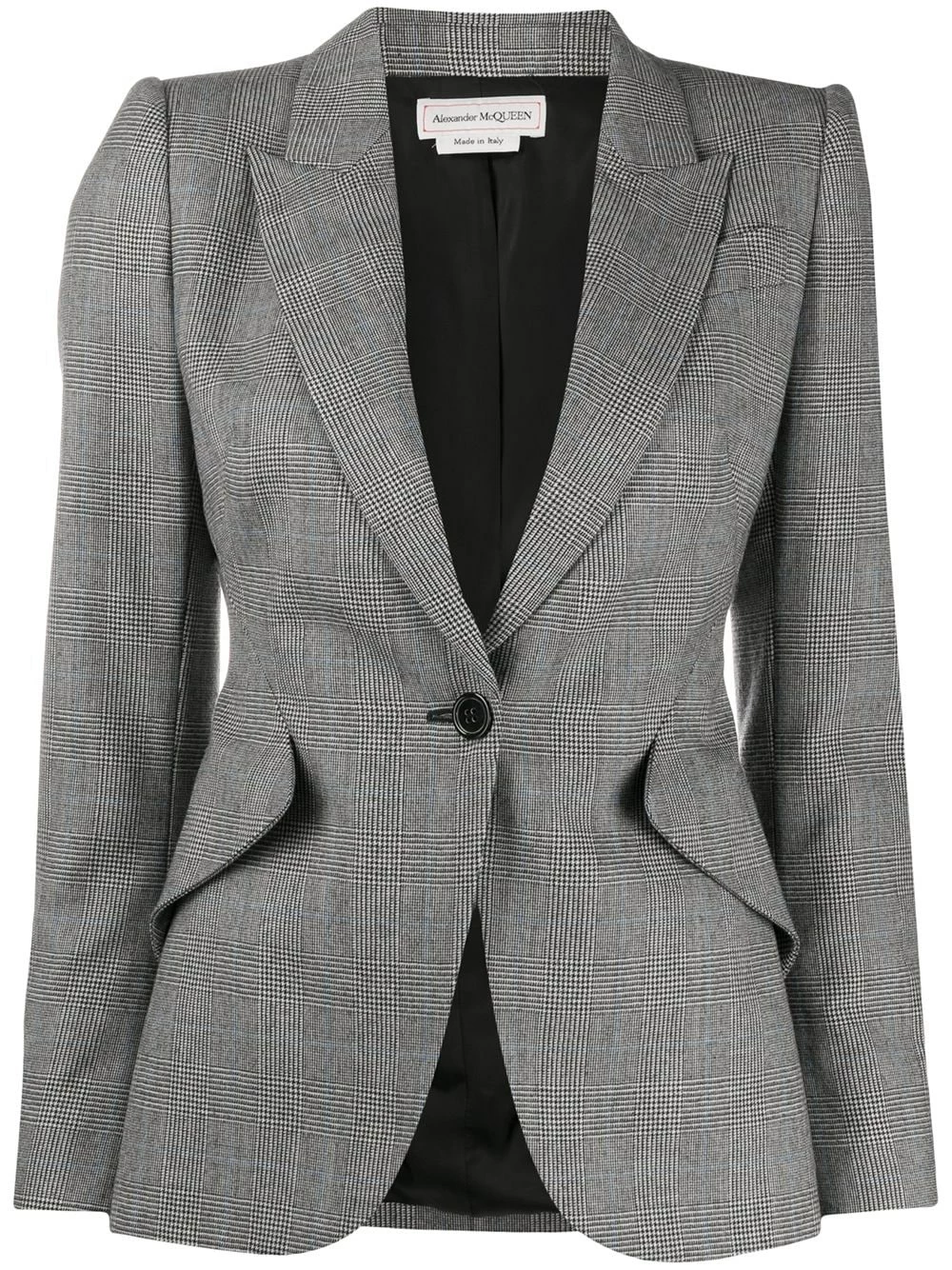 Alexander McQueen Prince of Wales fitted blazer 1 Alexander McQueen Prince of Wales fitted blazer