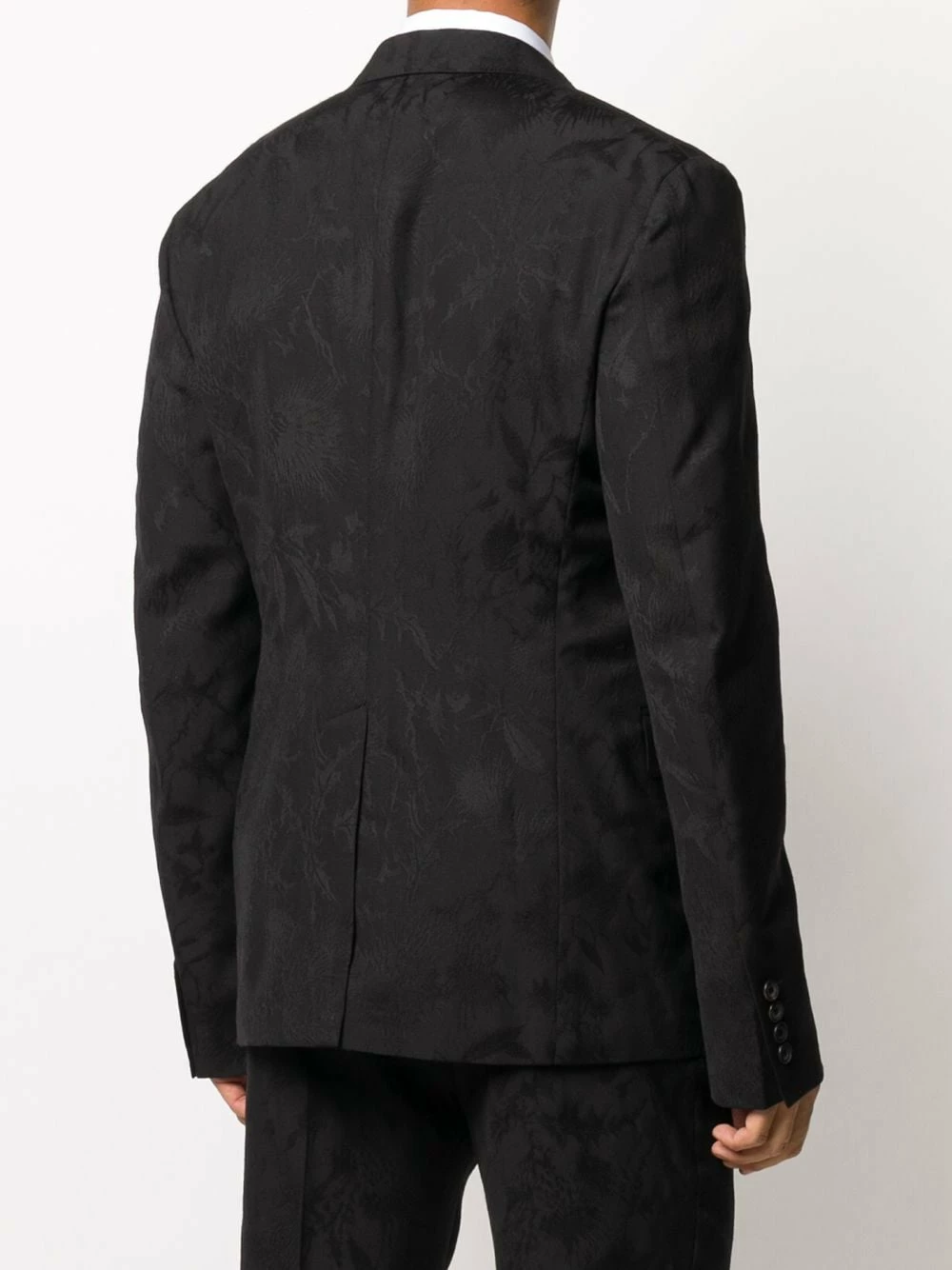 Alexander McQueen Jacquard woven single breasted blazer 4 Alexander McQueen jacquard-woven single-breasted blazer