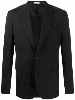 Alexander McQueen jacquard-woven single-breasted blazer