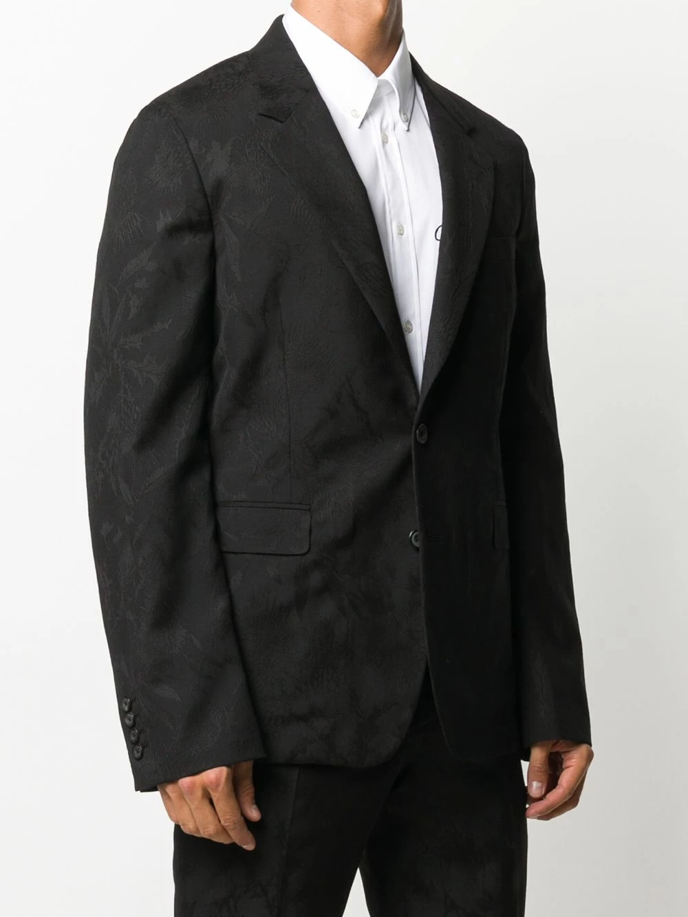 Alexander McQueen Jacquard woven single breasted blazer 3 Alexander McQueen jacquard-woven single-breasted blazer