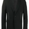 Alexander McQueen contrasting slits single-breasted blazer