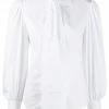 Alexander McQueen tie-neck cotton blouse
