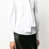 Alexander McQueen tie-neck cotton blouse