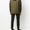 Alexander McQueen hooded logo patch military jacket