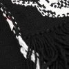 Alexander McQueen skull knit frayed edge scarf