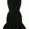 Alexander McQueen off-shoulder ribbed-knit dress