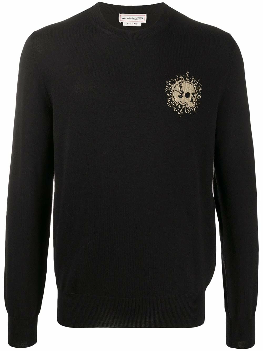 Alexander McQueen Skull motif sweashirt 1 Alexander McQueen skull-motif sweashirt