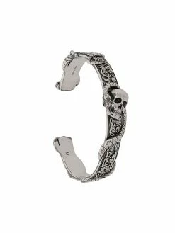 Alexander McQueen Skull and Snake cuff bracelet