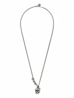 Alexander McQueen Skull and Snake pendant necklace