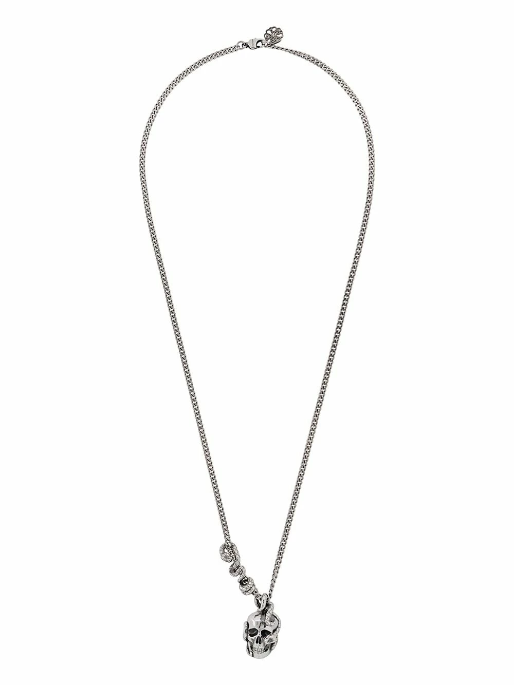 Alexander McQueen Skull and Snake pendant necklace 1 Alexander McQueen Skull and Snake pendant necklace