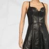Alexander McQueen bustier top flared midi dress