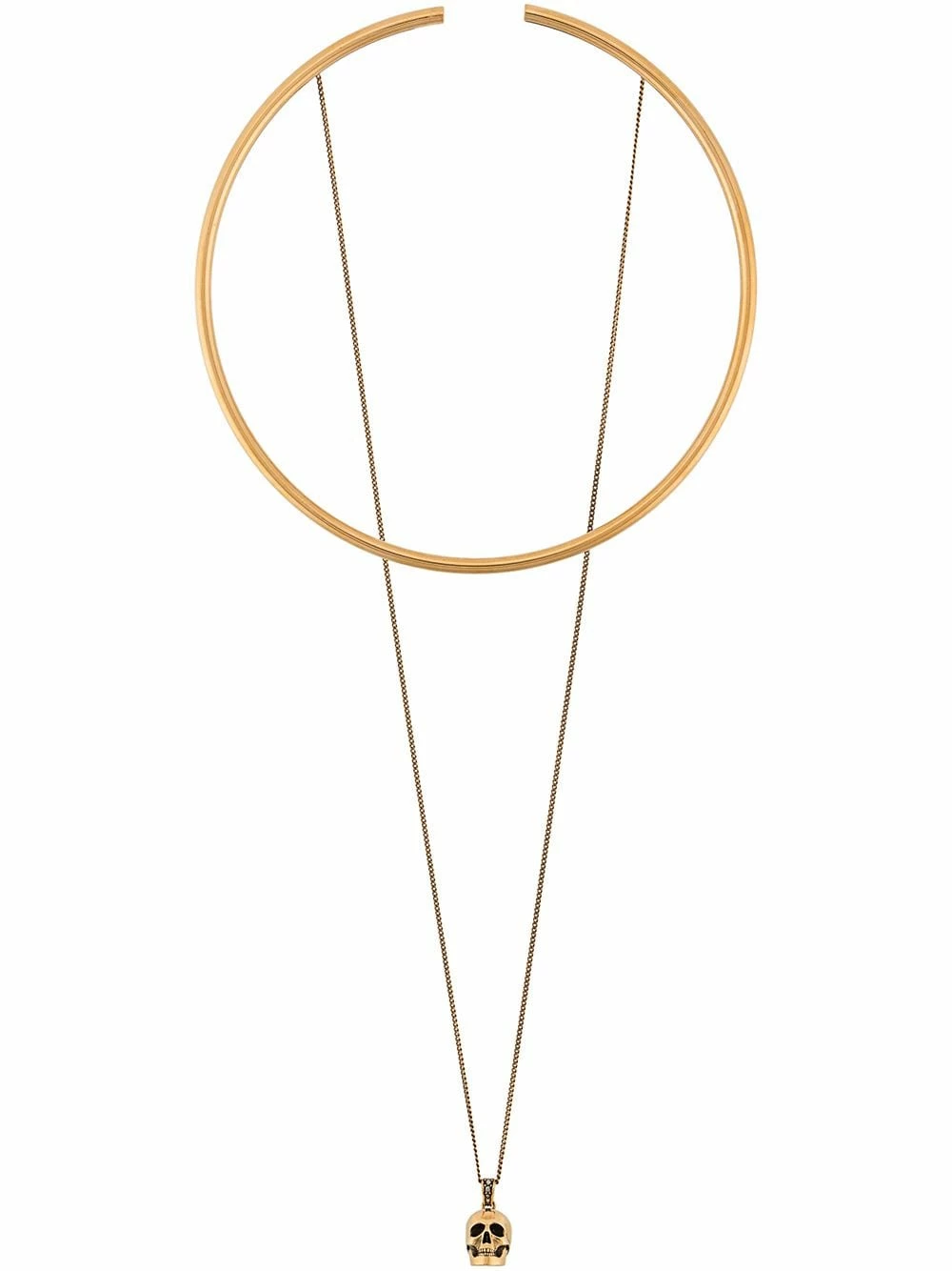 Alexander McQueen Skull pendant choker necklace 1 Alexander McQueen skull pendant choker necklace