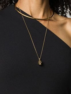 Alexander McQueen skull pendant choker necklace