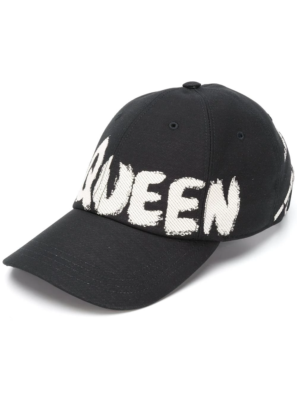 Alexander McQueen Logo print baseball cap 1 Alexander McQueen logo print baseball cap
