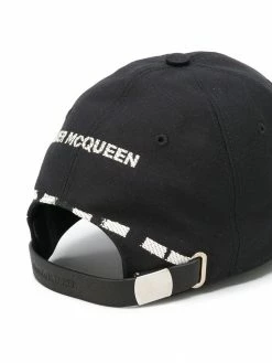 Alexander McQueen logo print baseball cap