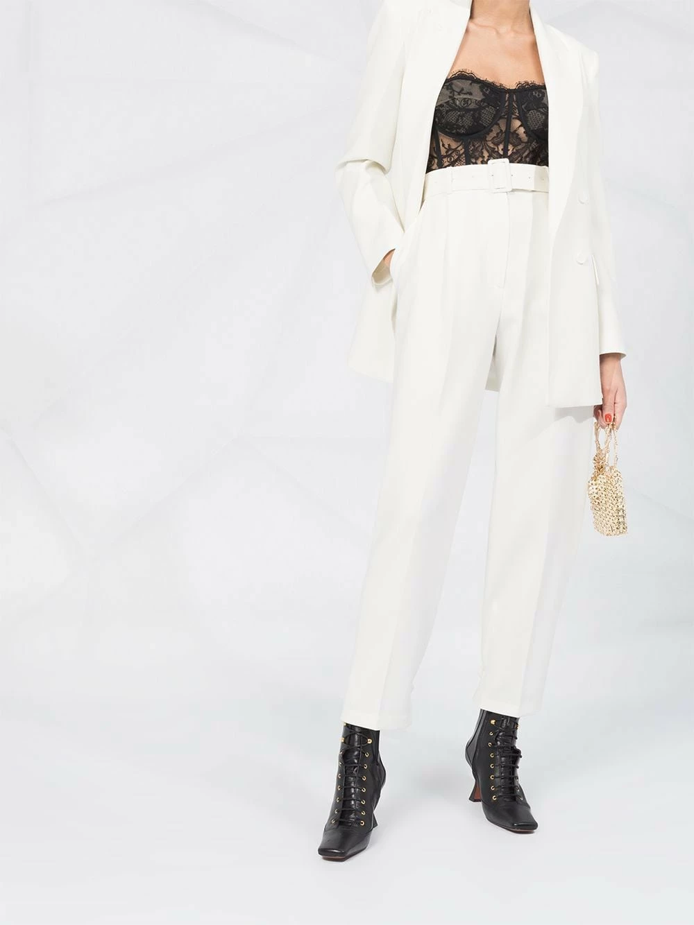 Alexander McQueen Lace strapless bustier 2 Alexander McQueen lace strapless bustier