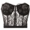 Alexander McQueen lace strapless bustier