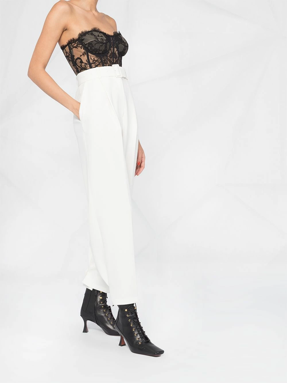 Alexander McQueen Lace strapless bustier 4 Alexander McQueen lace strapless bustier