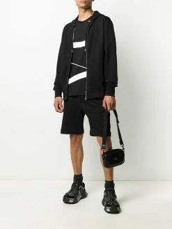 Alexander McQueen skull cotton track shorts