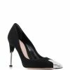 Alexander McQueen 100mm crystal embellished pumps 5 Alexander McQueen 100mm crystal-embellished pumps